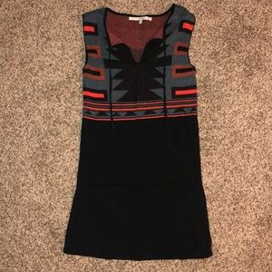 Rachel Roy sweater dress with tribal print